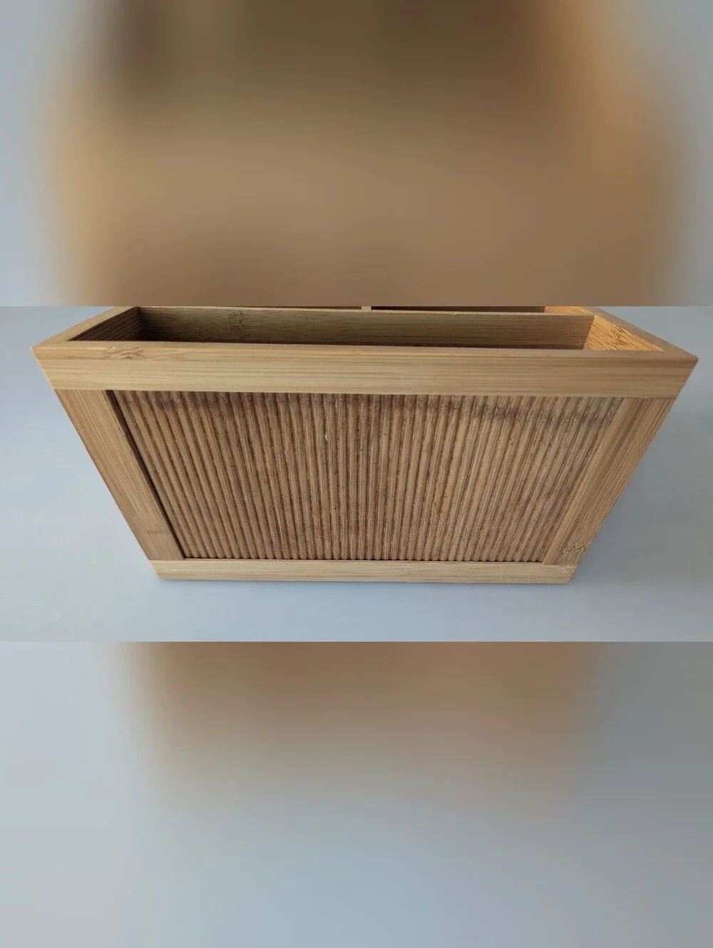 Pomerantz Bamboo Lattice Remote Control Organizer. 9.5